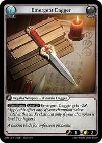 Emergent Dagger - Grand Archive TCG Mortal Ambition trading card