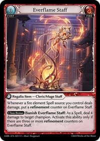 Everflame Staff - Grand Archive TCG Mortal Ambition trading card