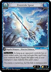 Eventide Spear - Grand Archive TCG Mortal Ambition trading card