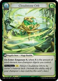 Cloudstone Orb - Grand Archive TCG Mortal Ambition trading card