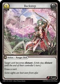 Backstep - Grand Archive TCG Mortal Ambition trading card