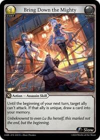 Bring Down the Mighty - Grand Archive TCG Mortal Ambition trading card