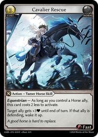 Cavalier Rescue - Grand Archive TCG Mortal Ambition trading card