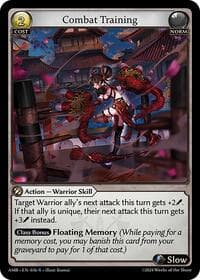 Combat Training - Grand Archive TCG Mortal Ambition trading card