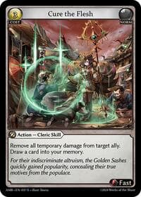 Cure the Flesh - Grand Archive TCG Mortal Ambition trading card