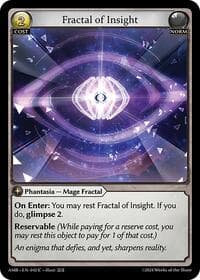 Fractal of Insight - Grand Archive TCG Mortal Ambition trading card
