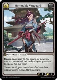 Honorable Vanguard - Grand Archive TCG Mortal Ambition trading card