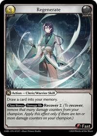 Regenerate - Grand Archive TCG Mortal Ambition trading card