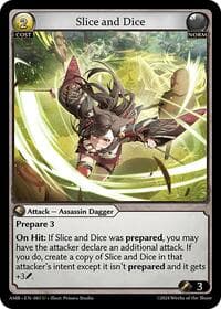 Slice and Dice - Grand Archive TCG Mortal Ambition trading card