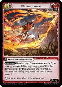 Blazing Lunge - Grand Archive TCG Mortal Ambition trading card