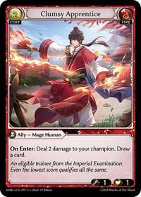 Clumsy Apprentice - Grand Archive TCG Mortal Ambition trading card
