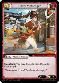 Hasty Messenger - Grand Archive TCG Mortal Ambition trading card