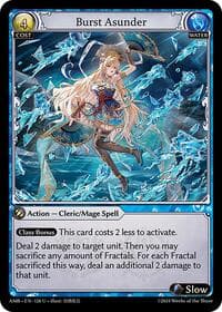 Burst Asunder - Grand Archive TCG Mortal Ambition trading card