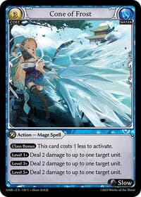 Cone of Frost - Grand Archive TCG Mortal Ambition trading card
