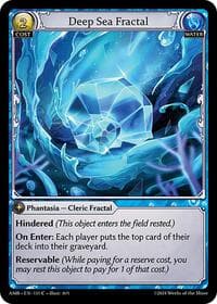 Deep Sea Fractal - Grand Archive TCG Mortal Ambition trading card