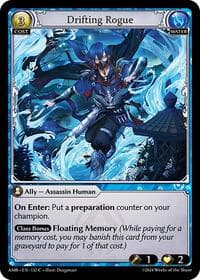 Drifting Rogue - Grand Archive TCG Mortal Ambition trading card