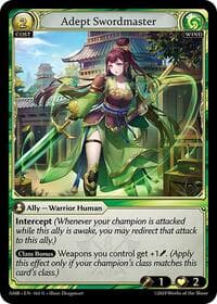 Adept Swordmaster - Grand Archive TCG Mortal Ambition trading card