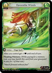 Favorable Winds - Grand Archive TCG Mortal Ambition trading card