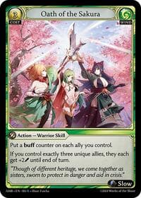 Oath of the Sakura - Grand Archive TCG Mortal Ambition trading card