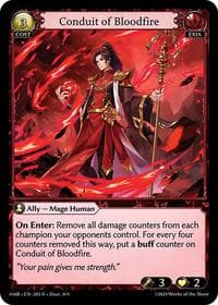 Conduit of Bloodfire - Grand Archive TCG Mortal Ambition trading card