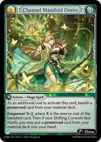 Channel Manifold Desire - Grand Archive TCG Mortal Ambition trading card