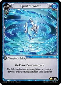 Spirit of Water - Grand Archive TCG Mortal Ambition Starter Decks trading card