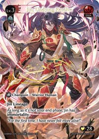 Jin, Undying Resolve (CSR) - Grand Archive TCG Mortal Ambition Starter Decks trading card