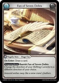Fan of Seven Debts - Grand Archive TCG Mortal Ambition Starter Decks trading card