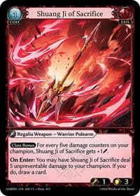 Shuang Ji of Sacrifice - Grand Archive TCG Mortal Ambition Starter Decks trading card