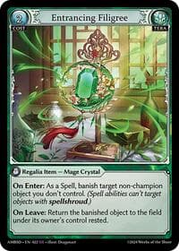 Entrancing Filigree - Grand Archive TCG Mortal Ambition Starter Decks trading card