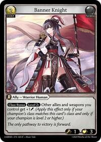 Banner Knight - Grand Archive TCG Mortal Ambition Starter Decks trading card