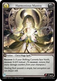 Harmonious Mantra - Grand Archive TCG Mortal Ambition Starter Decks trading card