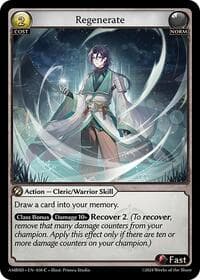 Regenerate - Grand Archive TCG Mortal Ambition Starter Decks trading card