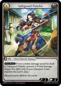Safeguard Paladin - Grand Archive TCG Mortal Ambition Starter Decks trading card