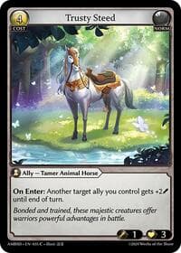 Trusty Steed - Grand Archive TCG Mortal Ambition Starter Decks trading card