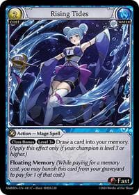 Rising Tides - Grand Archive TCG Mortal Ambition Starter Decks trading card