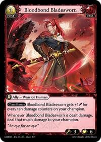 Bloodbond Bladesworn - Grand Archive TCG Mortal Ambition Starter Decks trading card