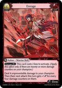 Enrage - Grand Archive TCG Mortal Ambition Starter Decks trading card