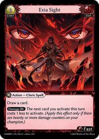 Exia Sight - Grand Archive TCG Mortal Ambition Starter Decks trading card