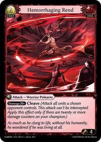 Hemorrhaging Rend - Grand Archive TCG Mortal Ambition Starter Decks trading card