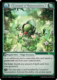 Coronal of Rejuvenation - Grand Archive TCG Promotional Cards trading card