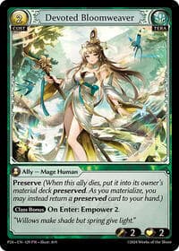 Devoted Bloomweaver - Grand Archive TCG Promotional Cards trading card