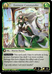 Eminent Commander - Grand Archive TCG Promotional Cards trading card