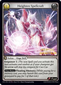 Heighten Spellcraft - Grand Archive TCG Promotional Cards trading card