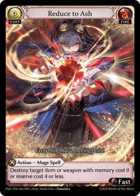 Reduce to Ash - Grand Archive TCG Promotional Cards trading card