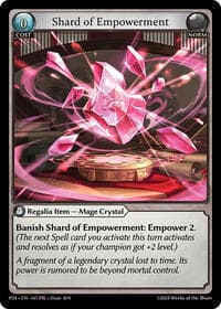 Shard of Empowerment - Grand Archive TCG Promotional Cards trading card