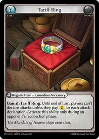 Tariff Ring - Grand Archive TCG Promotional Cards trading card