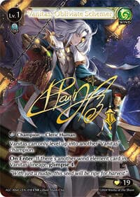 Vanitas, Obliviate Schemer (CSR) - Grand Archive TCG Alchemical Revolution Alter Edition trading card
