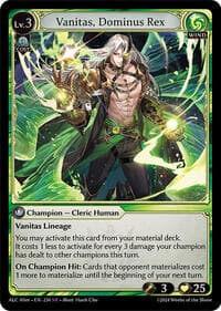 Vanitas, Dominus Rex - Grand Archive TCG Alchemical Revolution Alter Edition trading card