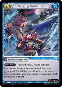 Surging Undertow - Grand Archive TCG Alchemical Revolution Alter Edition trading card